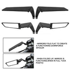 Adjustable Aero Wing Bike Universal Mirrors (Metal Body)
