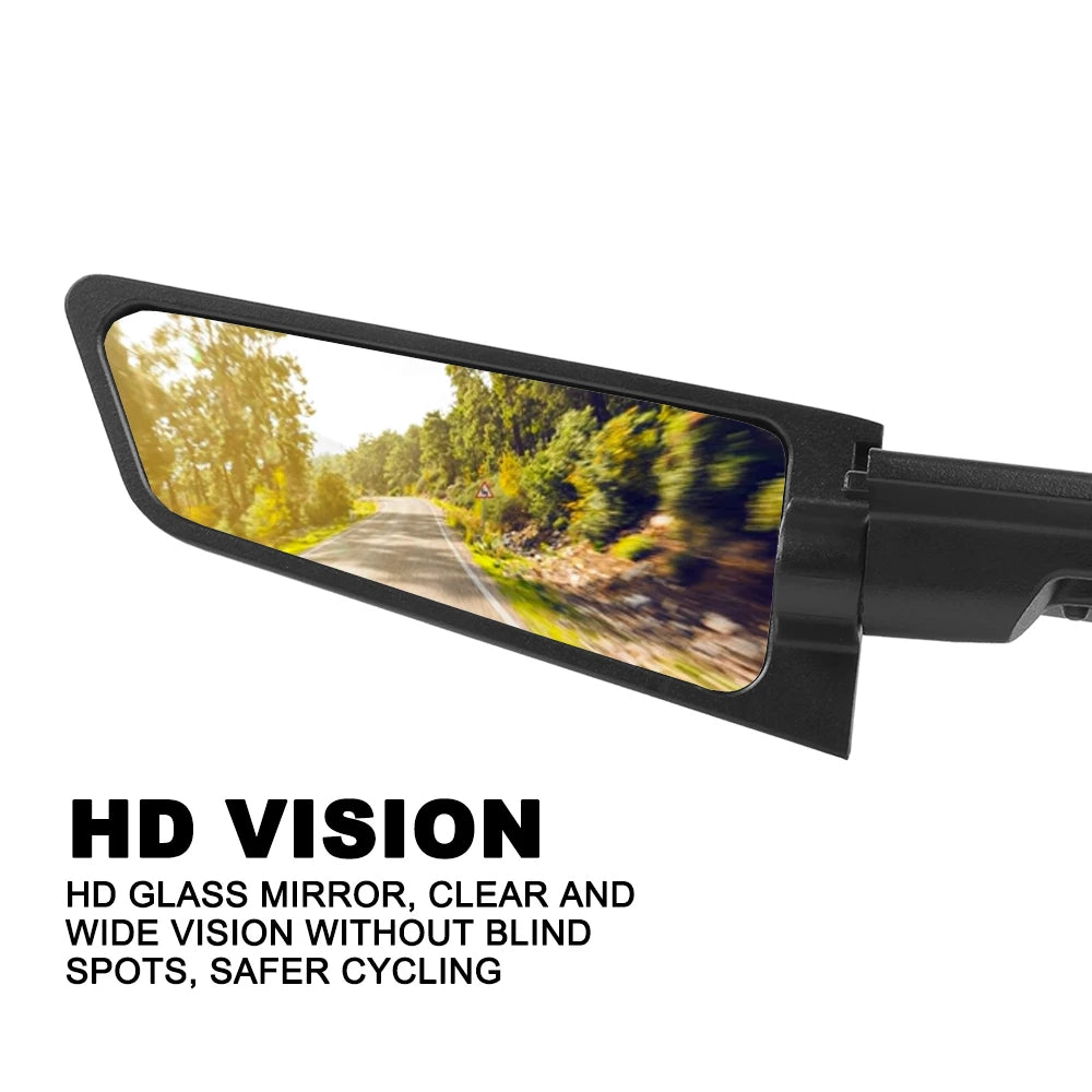 Adjustable Aero Wing Bike Universal Mirrors (Metal Body)