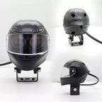 Bike Helmet Safety Light – Dual Color LED (White + Amber) for Night Riding