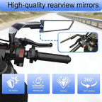 Adjustable Aero Wing Bike Universal Mirrors (Metal Body)