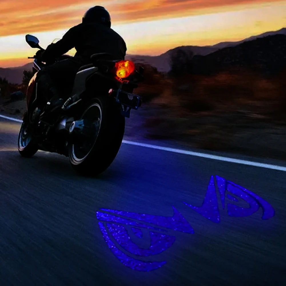 Universal Devil Eye LED Projector Light for Motorcycle & Car | USB / 12V Dynamic Decoration Light