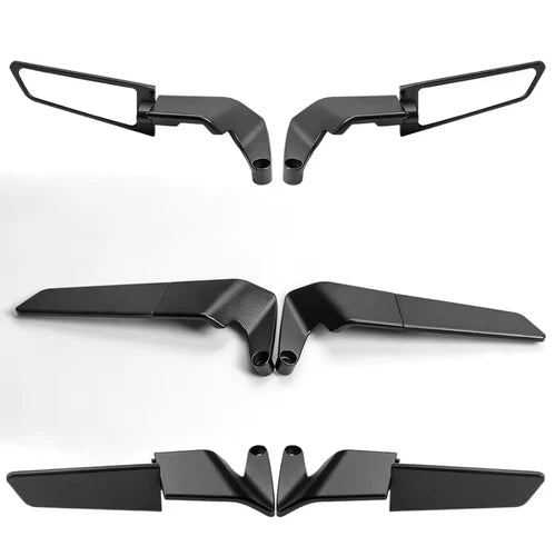 Adjustable Aero Wing Bike Universal Mirrors (Metal Body)